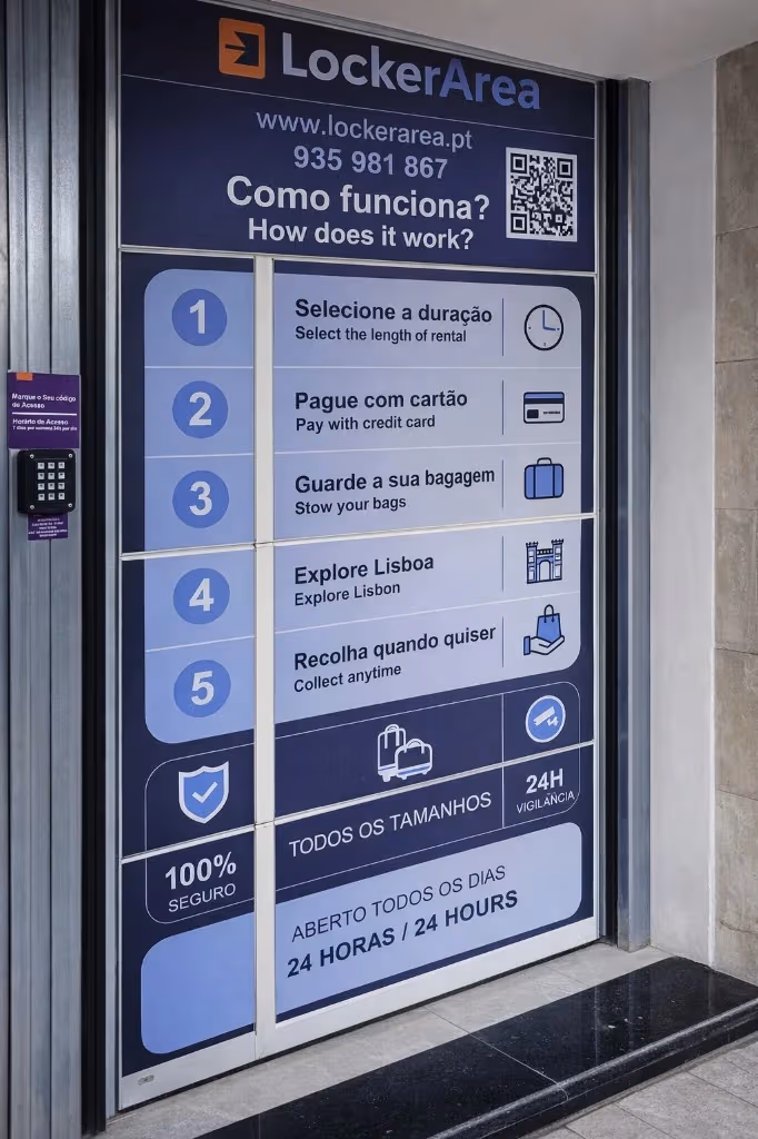 Painel de reserva LockerArea — processo autónomo
